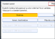 Vezérlőpanel képernyő - kép