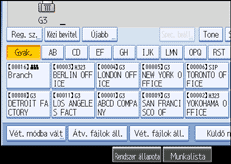 Vezérlőpanel képernyő - kép