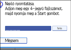 Vezérlőpanel képernyő - kép