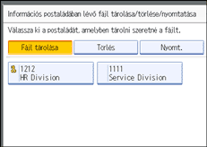 Vezérlőpanel képernyő - kép