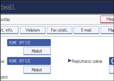 Vezérlőpanel képernyő - kép