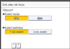 Vezérlőpanel képernyő - kép