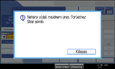 Vezérlőpanel képernyő - kép