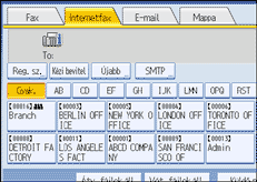 Vezérlőpanel képernyő - kép