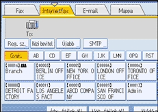 Vezérlőpanel képernyő - kép