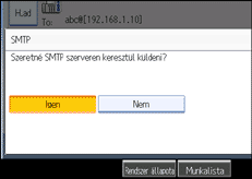 Vezérlőpanel képernyő - kép