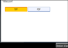 Vezérlőpanel képernyő - kép