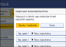Vezérlőpanel képernyő - kép