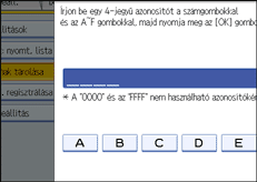 Vezérlőpanel képernyő - kép