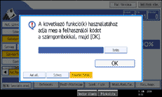 Ábra a kijelző kezelőpaneljéről