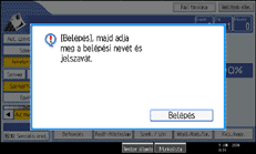 Ábra a kijelző kezelőpaneljéről