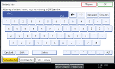 Ábra a kijelző kezelőpaneljéről