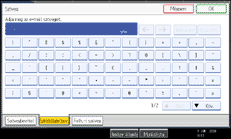 Ábra a kijelző kezelőpaneljéről