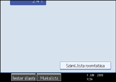 Ábra a kijelző kezelőpaneljéről