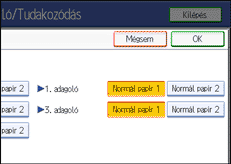 Ábra a kijelző kezelőpaneljéről