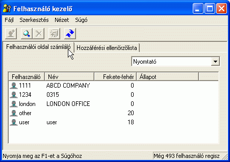 Alkalmazás képernyőjének ábrája