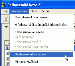 Alkalmazás képernyőjének ábrája