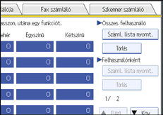 Kezelőpanel képernyője, illusztráció