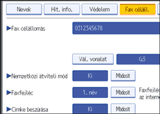 Kezelőpanel képernyője, illusztráció