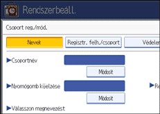 Kezelőpanel képernyője, illusztráció