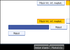 Kezelőpanel képernyője, illusztráció