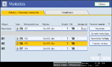 A kezelőpanel képernyőjének bemutatása