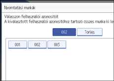 A kezelőpanel képernyőjének bemutatása