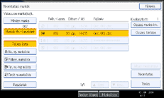A kezelőpanel képernyőjének bemutatása