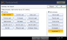 A kezelőpanel képernyőjének bemutatása