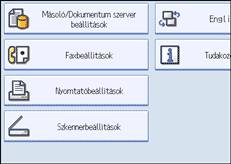 Példa a műveleti képernyőkijelzésre