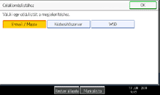 Példa a műveleti képernyőkijelzésre