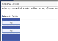 Kezelőpanel képernyője