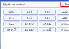 Illustration de l'écran du panneau de commande.