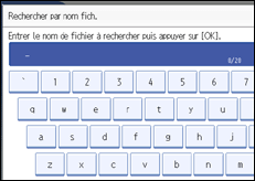 Illustration de l'écran du panneau de commande.