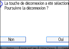 Illustration de l'écran du panneau de commande.