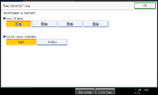 Illustration de l'écran du panneau de commande