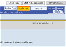 Illustration de l'écran du panneau de commande