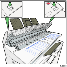 Illustrazione interno del coperchio dello scanner