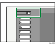 Illustrazione del tasto Strumenti utente/Contatore