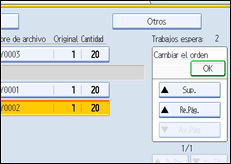 Ilustraci&oacute;n de la pantalla del panel de operaciones