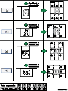 Ilustración de la posición del sello