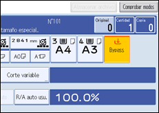 Ilustraci&oacute;n de la pantalla del panel de operaciones