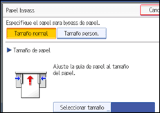 Ilustraci&oacute;n de la pantalla del panel de operaciones