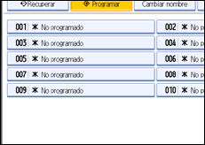 Ilustración de la pantalla del panel de operaciones