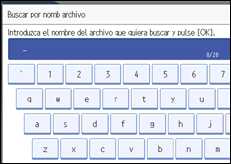 Ilustración de la pantalla del panel de operaciones