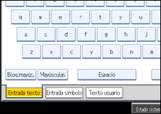 Ilustración de la pantalla del panel de operaciones