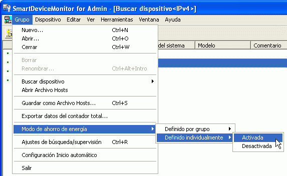Ilustración de la pantalla de la aplicación
