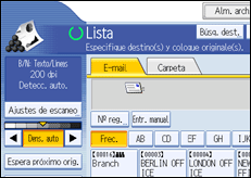 Ilustración del panel de operaciones