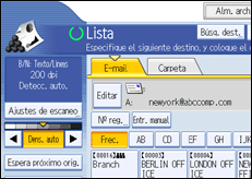 Ilustración del panel de operaciones