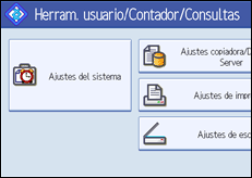 Ilustración del panel de operaciones